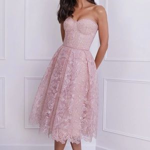 Nadine Merabi Olivia Dress - Blush